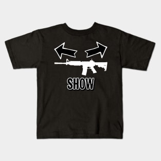 Gun Show Workout Design Kids T-Shirt